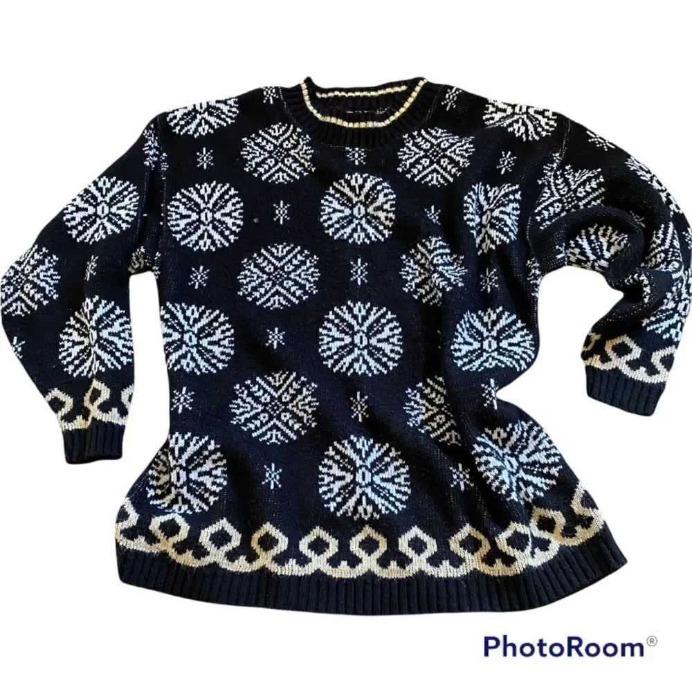 Vintage USA Made Trimmings Ugly Christmas Sweater